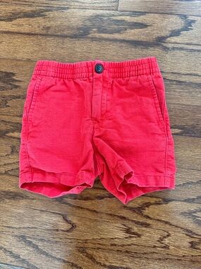 Janie and Jack Bright Red Elastic-Waist Shorts